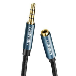 AUX mini jack 3.5 mm garso kabelio adapteris, 2m, mėlynas