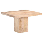 Valgomojo stalas, 120x120x77 cm, rudas