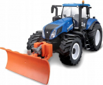 Radijo bangomis valdomas traktorius su sniego valytuvu MAISTO TECH 1:16 New Holland, 82303
