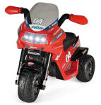 Vaiki&scaron;kas elektrinis motociklas Peg Perego Ducati Desmosedici EVO 6V, raudonas