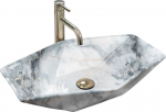 Pastatomas praustuvas REA VEGAS GRANIT SHINY 57x37x12, Be praustuvo kojos