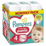 Sauskelnės-kelnaitės PAMPERS Pants Monthly Pack 4 dydis 9-15kg, 176 vnt.