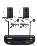 Skaitmeninis kanalų belaidžio mikrofono rinkinys Vonyx WM82B UHF 2