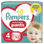 Sauskelnės-kelnaitės PAMPERS Pants, Jumbo Pack, 4 dydis, 52 vnt.