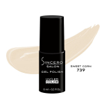 Gelinis nagų lakas "Sincero Salon", 6ml, SWEET CORN, 739