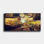 Reprodukcija ant drobės Abstrakcija, 30x80 cm