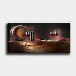 Reprodukcija ant drobės Vynas, 30x80 cm