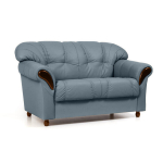 Sofa Rosa 2S K, &scaron;viesiai mėlyna/juoda