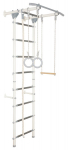 Sporto kompleksas: gimnastikos sienelė Junior Atlet Light 220x55 cm, balta/pilka, Balta-pilka