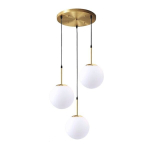 Pakabinamas &scaron;viestuvas Milky 3CPR, White/Gold