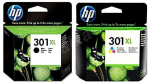 HP 301XL Black + HP 301XL TriColor