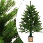 Dirbtinė Kalėdų eglutė su LED ir žaisliukais, žalia, 90cm