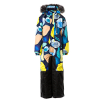 Huppa Kombinezonas vaikams FENNO 2, navy pattern/ black