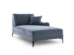 Ku&scaron;etė Mazzini Sofas Madara, &scaron;viesiai mėlyna/juoda