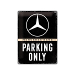 Metalinė plok&scaron;tė 30x40 cm / Mercedes-Benz parking only