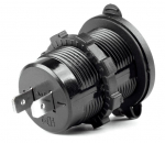 Automobilinis įkroviklis Amio 12/24V 2x USB juodas