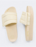 &Scaron;lepetės moterims Flip Flop, smėlio spalvos