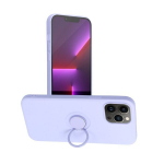 Dėklas telefonui Forcell SILICONE RING - IPHONE 13 PRO , violetinė