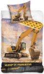 Vaiki&scaron;kas patalynės komplektas Excavator, 140x200, 2 dalių