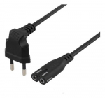 Maitinimo laidas Deltaco IEC 60320 C7, 3m