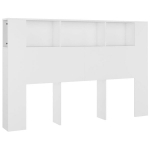 vidaXL Galvūgalis-spintelė, baltos spalvos, 160x18,5x104,5cm
