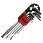 &Scaron;e&scaron;iakampiai raktai rutulys ilgi 1.5-10mm rinkinys 9vnt., CRV