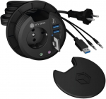 ICY BOX IB-HUB1430-CR - hub - in-desk - 3 ports