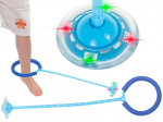 Hula hop kojų &scaron;okinėjimo kamuolys &scaron;viečiantis LED mėlynas