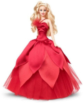 Kolekcinė lėlė Barbie Holiday raudona suknele 2022