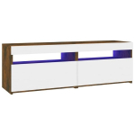 Televizoriaus spintelės su led, 2vnt., ąžuolo, 60x35x40cm
