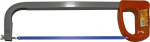 Rankinis metalo pjūklas 300 mm plastikine rankena