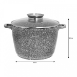 marmurinis puodas 6,2 l 24 cm klausberg kb-7525