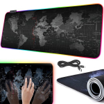 XXL žaidimų pelės kilimėlis su RGB ap&scaron;vietimu 80x30 cm