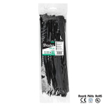 Kabelių ri&scaron;ikliai 4,8 x 380mm, UVBlack, 100vnt