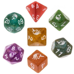 Kauliukai Rebel RPG Dice Set, Unicorn