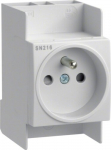 Hager lizdas 230v Din bėgeliui Th35 Sn216 2p+z