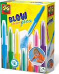 Blow airbrush ra&scaron;ikliai - SES CREATIVE - Vaikams - 7 spalvos - Mėlyna ir žalia