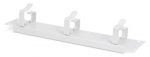 Digitus Kabelių laikiklis DN-10 ORG-1U, 1U, 44x254x60mm, metalas, 3 kabelių žiedai, pilkas (RAL 7035)