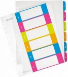 Leitz plastikiniai skirtukai "wow", A4 Maxi, 1-6