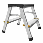 Dvipusės aliuminio kopėčios Awtools, 2 pakopų, 44 cm