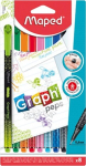 Maped Graph'peps Deco plunksnos, 0.4 mm, 8 spalvų