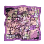 100% Mulberry &scaron;ilko skarelė moterims Purple Streaks