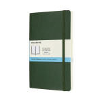 Moleskine Classic užra&scaron;ų knygutė L su ta&scaron;keliais, mink&scaron;ti vir&scaron;eliai, žalia