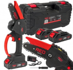 Mini akumuliatorinis pjūklas Red Technic 350W, su 2 akumuliatoriais ir įkrovikliu