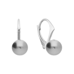 Sidabriniai auskarai moterims DiamondSky &bdquo;Rani (Light Grey)&ldquo; su Swarovski perlais DS02A661