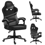 Žaidimų kėdė Huzaro Force 4.4 grey mesh, pilka, kvėpuojantis audinys