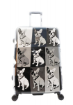 Didelis lagaminas Saxoline Bulldog Mono L, juodas