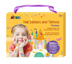 Nagų lipdukų ir tatuiruočių rinkinys Princesė Avenir