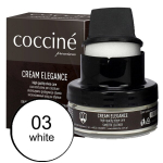 Coccine batų tepalas su kempinėle Cream Elegance,baltas, 50 ml