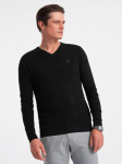 Megztinis vyrams Ombre Clothing, juodas